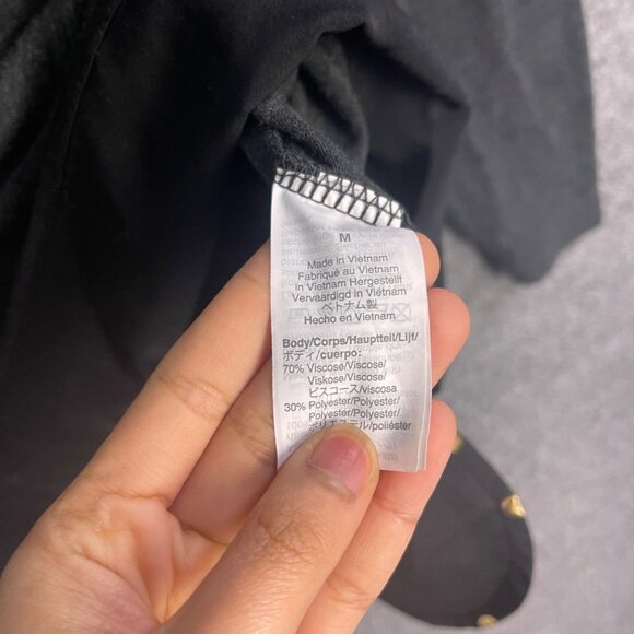 NEW J. Crew Mercantile Women's M Gray Layered Folderover Sleeve Tunic Sweater - Picture 7 of 9